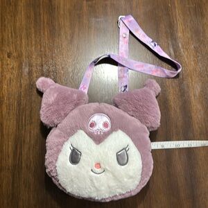 Kuromi Plush Crossbody Bag NWOT